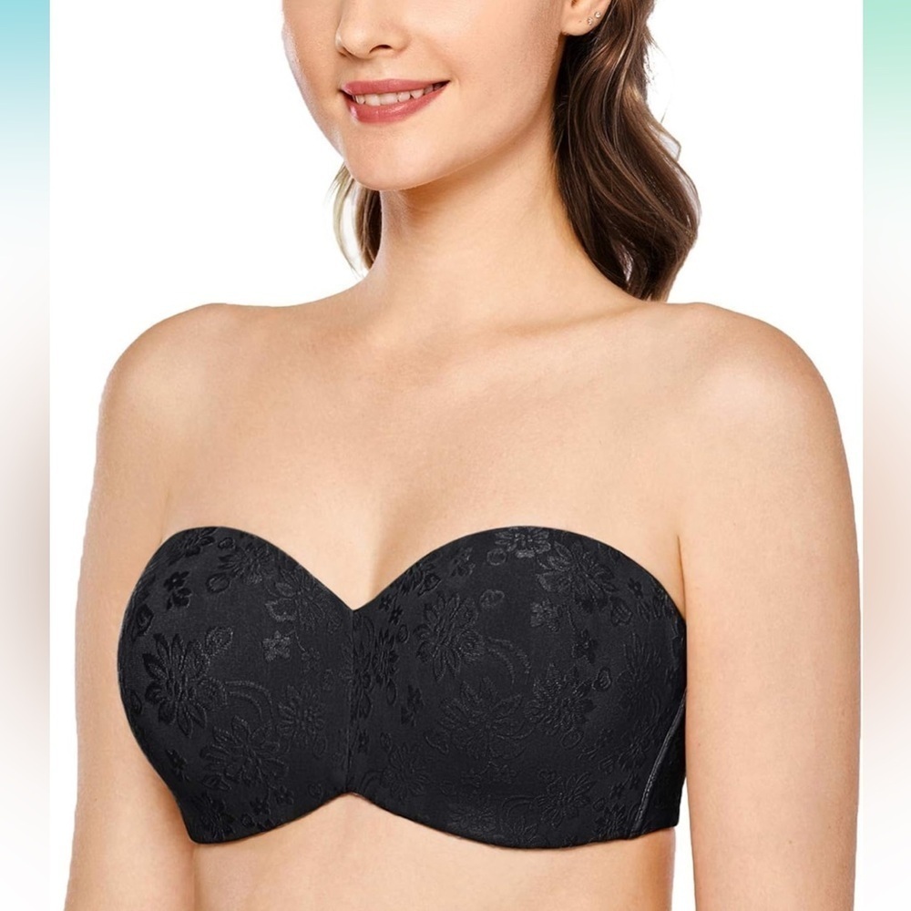 Delimira Floral Strapless Bra